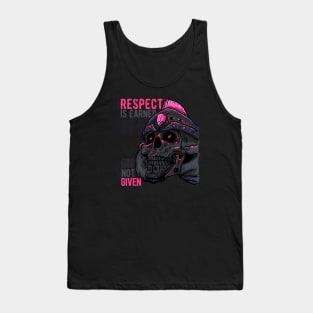 Respect is Earned Warrior Skull Tank Top